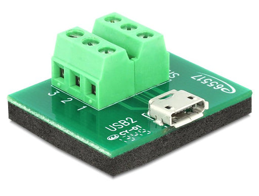 EAN 4043619655175 - DeLOCK 65517 cambiador de género para cable Micro USB 6p Negro, Verde imagen 1