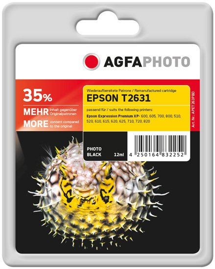 EAN 4250164832252 - AgfaPhoto APET263PBD cartucho de tinta 1 pieza(s) Foto negro imagen 1