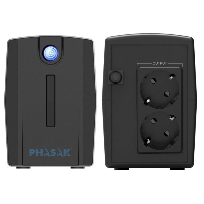 EAN 5605922001866 - Phasak Ottima sistema de alimentación ininterrumpida (UPS) Línea interactiva 0,66 kVA 380 W 2 salidas AC imagen 2