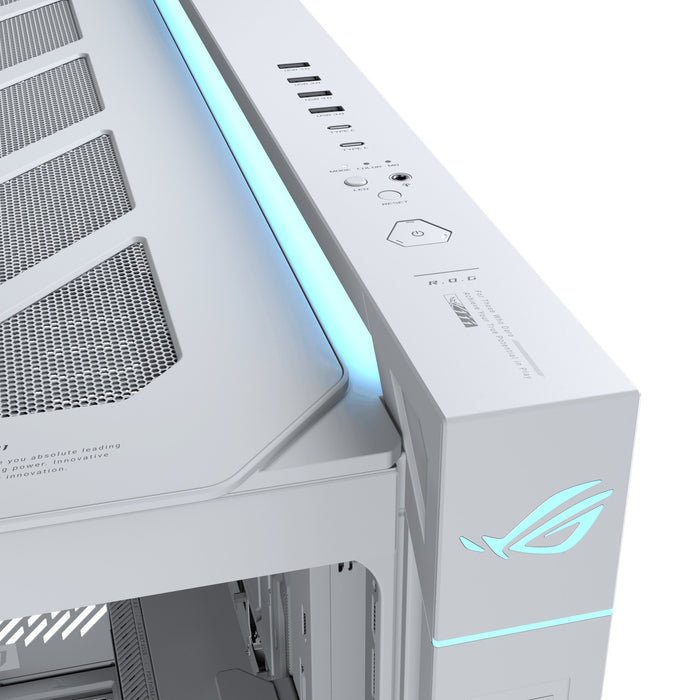 EAN 4711636579032 - ASUS ROG CRONOX GR801 CURVE TG ARGB WHITE Midi Tower Blanco imagen 6