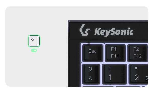 EAN 4250078172963 - KeySonic KSK-3211ELU (DE) teclado Hogar USB QWERTZ Alemán Negro imagen 4