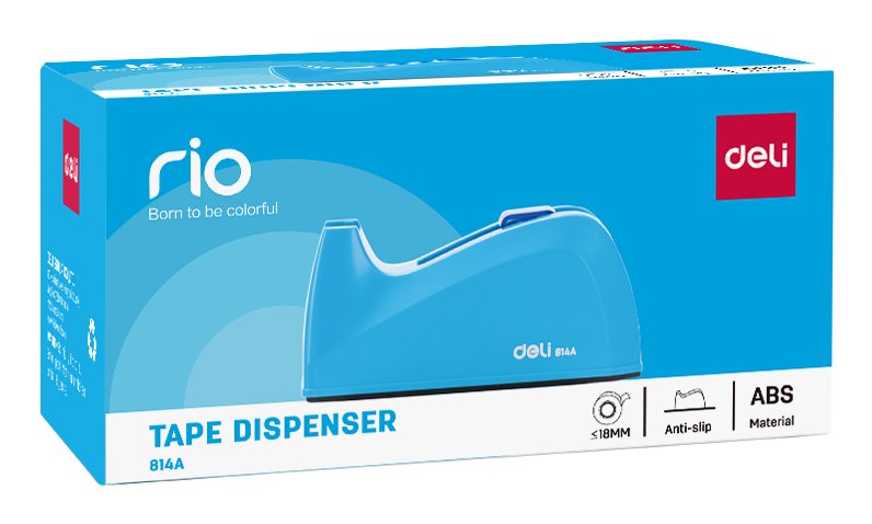 EAN 6935205395641 - Deli E814A Portarollo de cinta adhesiva Acrilonitrilo butadieno estireno (ABS) Azul imagen 7