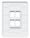 EAN 810177164104 - Ubiquiti UACC-WP-KEYSTONE-V-4P placa de pared y cubierta de interruptor Blanco imagen 7
