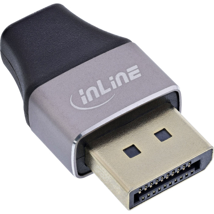 EAN 4043718338108 - InLine 17291B cambiador de género para cable DisplayPort Mini DisplayPort Negro, Gris imagen 1