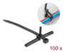 EAN 4043619189144 - DeLOCK 18914 presilla Bridas adherentes para cables Nylon Negro 100 pieza(s) imagen 1