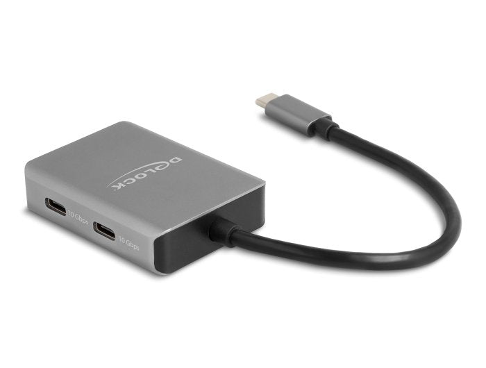 EAN 4043619642496 - DeLOCK 64249 hub de interfaz USB Tipo C 10000 Mbit/s Negro, Gris imagen 1