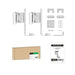 EAN 4251364723821 - PureLink PM-SOM-101 soporte de altavoz Pared Blanco imagen 3
