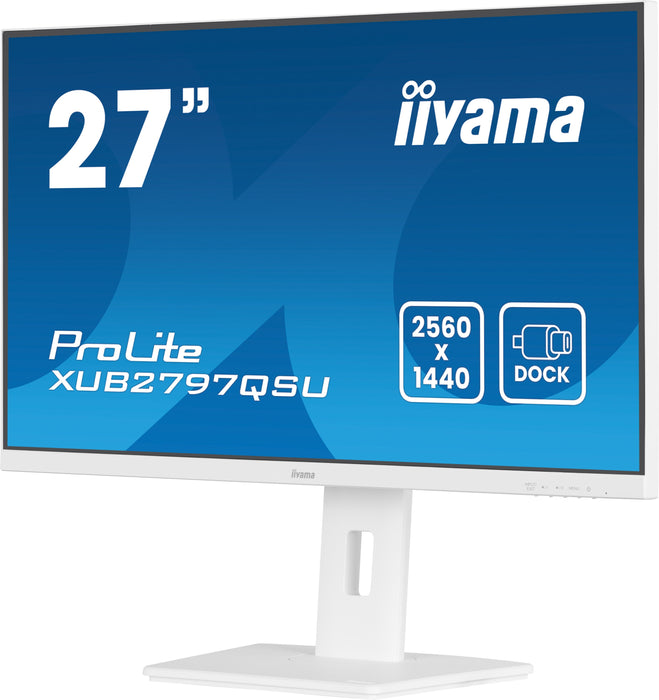 EAN 4948570125111 - iiyama ProLite XUB2797QSU-W2 pantalla para PC 68,6 cm (27") 2560 x 1440 Pixeles Quad HD LED Blanco imagen 6