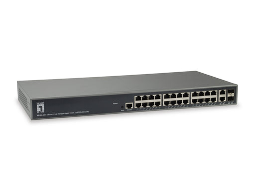 EAN 4015867198940 - LevelOne GEL-2681 switch Gestionado L3 Gigabit Ethernet (10/100/1000) Negro imagen 1