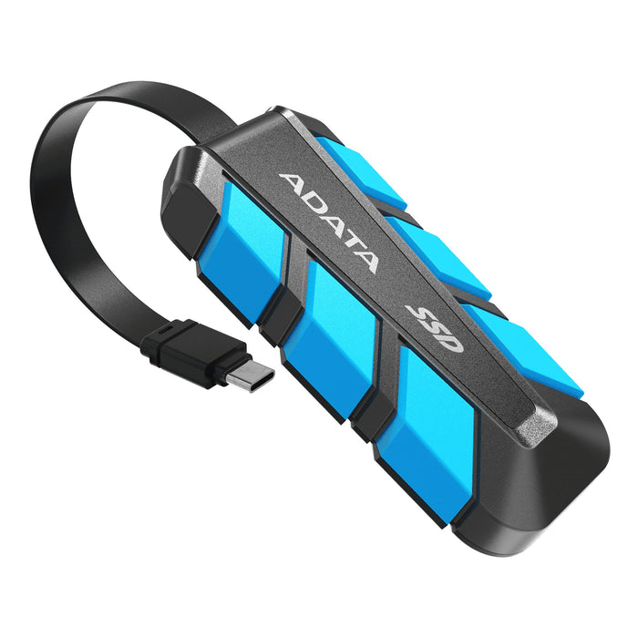 EAN 4711085949875 - ADATA Externe SSD SC740 2TB Plug&Go blue 1050/1000 MIL.STD USB Tipo C 3.2 Gen 2 (3.1 Gen 2) Negro, Azul imagen 4