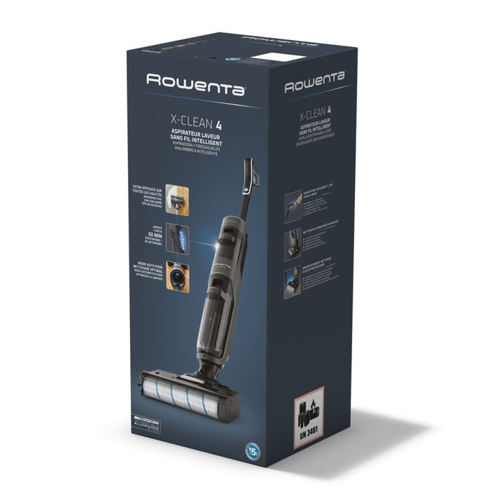 EAN 3221616130012 - Rowenta X-Clean 4 GZ5035 Aspiradora escoba Batería Seca y húmeda Espuma Sin bolsa 200 W Gris imagen 18
