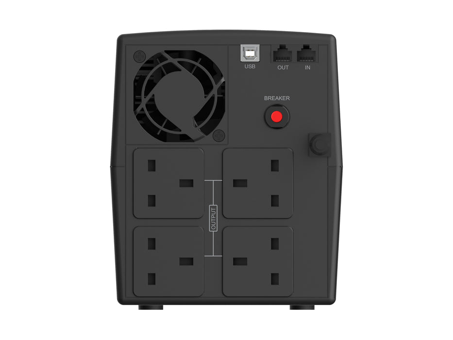 EAN 4015867241455 - Conceptronic ZEUS03G sistema de alimentación ininterrumpida (UPS) Línea interactiva 1,2 kVA 720 W 4 salid imagen 2