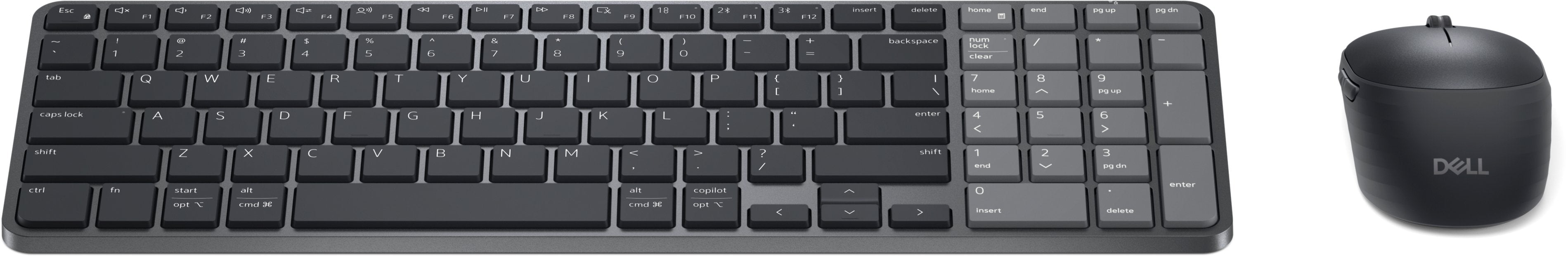 EAN 5397321042037 - DELL Pro 7 KM746 teclado Ratón incluido Universal RF Wireless + Bluetooth QWERTZ Alemán Grafito imagen 5
