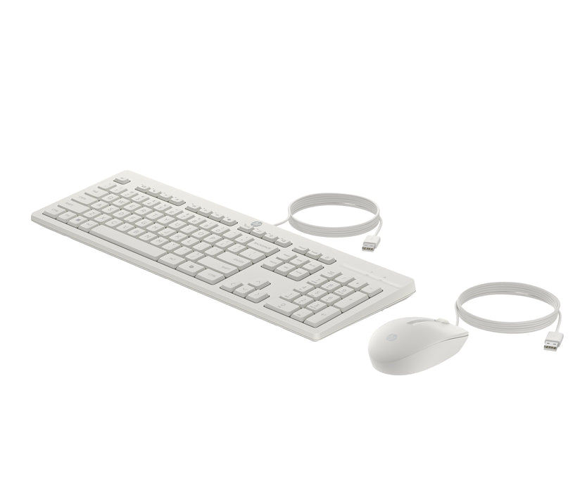 EAN 0198701753803 - HP 225 Wired Mouse and Keyboard Combo G2 Cashmere White teclado Ratón incluido Oficina USB Blanco imagen 3