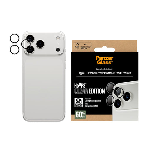 EAN 5715685025600 - PanzerGlass ® Hoops® Camera Lens Protector Transparent iPhone 17 Pro | iPhone 17 Pro Max | iPhone 16 Pro  imagen 2