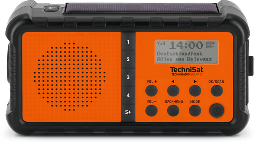 EAN 4019588039964 - TechniSat TECHNIRADIO SOLAR 2 Portátil Analógico y digital Negro, Naranja imagen 1