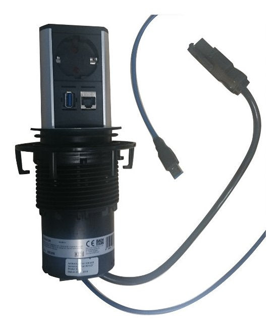 EAN 4057298097447 - Bachmann 928.0050 toma de corriente AC + RJ-45 + USB A Negro, Cromo imagen 7