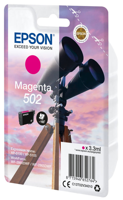 EAN 8715946652771 - Epson 502 cartucho de tinta 1 pieza(s) Original Rendimiento estándar imagen 1