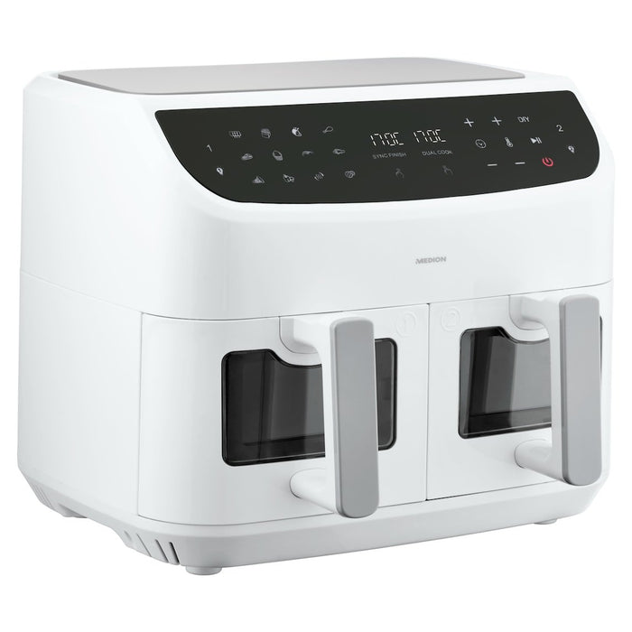 EAN 4061275214857 - MEDION LIFE P20 Doble 8,7 L 2600 W Freidora de aire caliente Blanco imagen 4