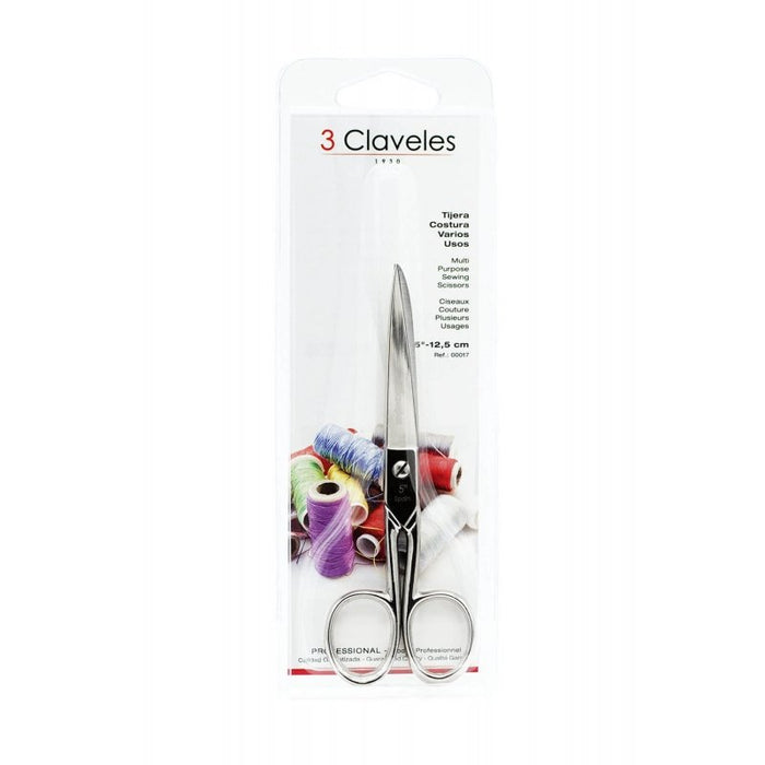 EAN 8410990000171 - 3 Claveles Multi Purpose tijera de costura 125 mm Acero inoxidable imagen 2
