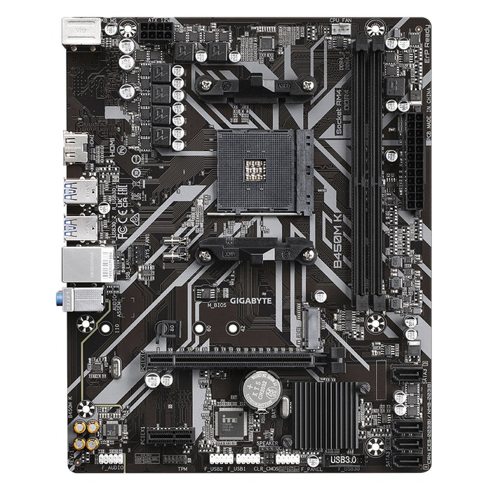 EAN 4719331849801 - GIGABYTE B450M K placa base AMD B450 Zócalo AM4 micro ATX imagen 2