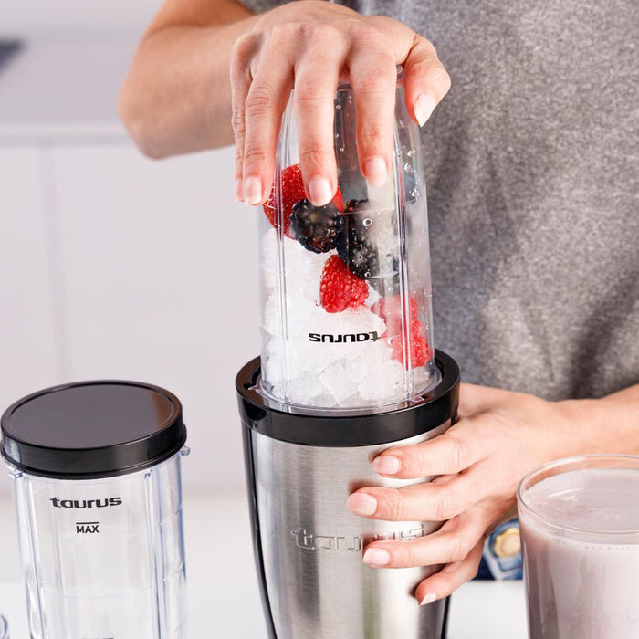 EAN 8414234124876 - Taurus SHAKE & GO MIX 0,5 L Batidora de vaso 1000 W Acero inoxidable, Negro imagen 4