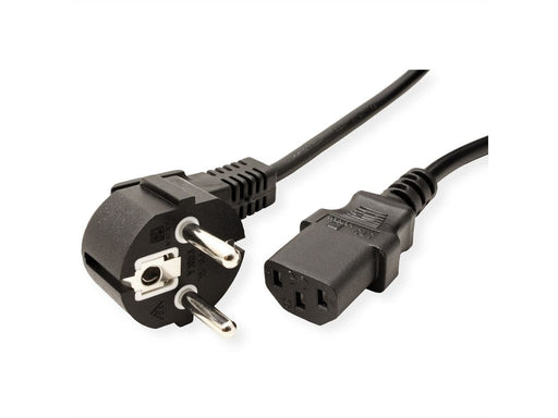 EAN 7630049632080 - VALUE 19.99.1014 cable de transmisión Negro 3 m Enchufe tipo E+F C13 acoplador imagen 2