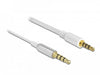 EAN 4043619660735 - DeLOCK 66073 cable de audio 3,5mm Plata, Blanco imagen 3