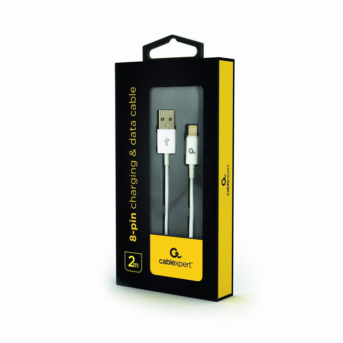 EAN 8716309107860 - Cablexpert CC-USB2P-AMLM-2M-W cable de conector Lightning Blanco imagen 2
