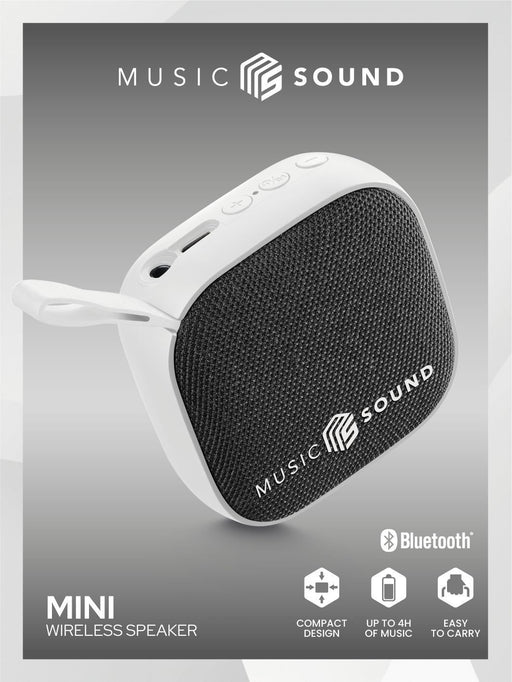 EAN 8018080490484 - Music Sound BTSPKMSMINI3W altavoz portátil o de fiesta Altavoz monofónico portátil Blanco 3 W imagen 2