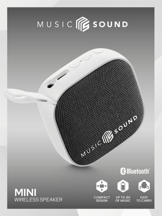 EAN 8018080490484 - Music Sound BTSPKMSMINI3W altavoz portátil o de fiesta Altavoz monofónico portátil Blanco 3 W imagen 2
