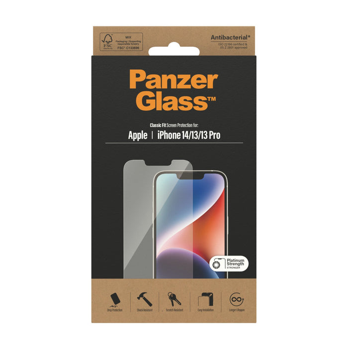 EAN 5711724027673 - PanzerGlass ® Screen Protector iPhone 14 | 13 | 13 Pro | 16e | Classic Fit Protector de pantalla Apple 1  imagen 3
