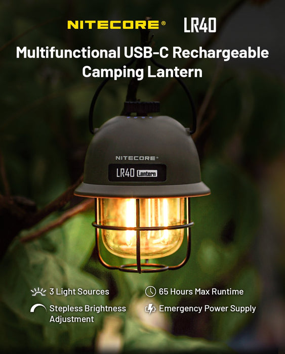 EAN 6952506407491 - Nitecore LR40 linterna de camping Linterna de camping de carga con USB Puerto USB imagen 5