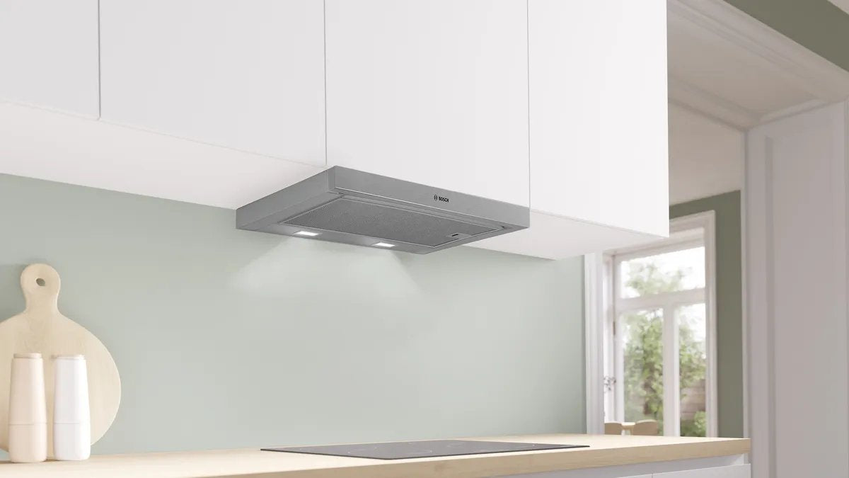 EAN 4242005538119 - Bosch Serie 2 DFL063W57 campana Semintegrada (extraíble) Metálico, Plata 351 m³/h imagen 3