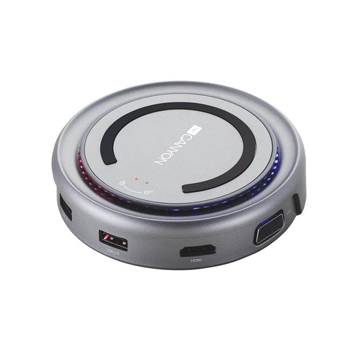 EAN 5291485005801 - Canyon CNS-TDS07DG base para portátil y replicador de puertos USB 3.2 Gen 1 (3.1 Gen 1) Type-C Gris imagen 1