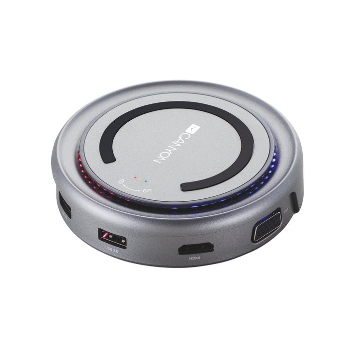 EAN 5291485005801 - Canyon CNS-TDS07DG base para portátil y replicador de puertos USB 3.2 Gen 1 (3.1 Gen 1) Type-C Gris imagen 1