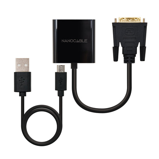 EAN 8433281008014 - Nanocable 10.16.2008-BK adaptador de cable de vídeo 0,1 m imagen 1