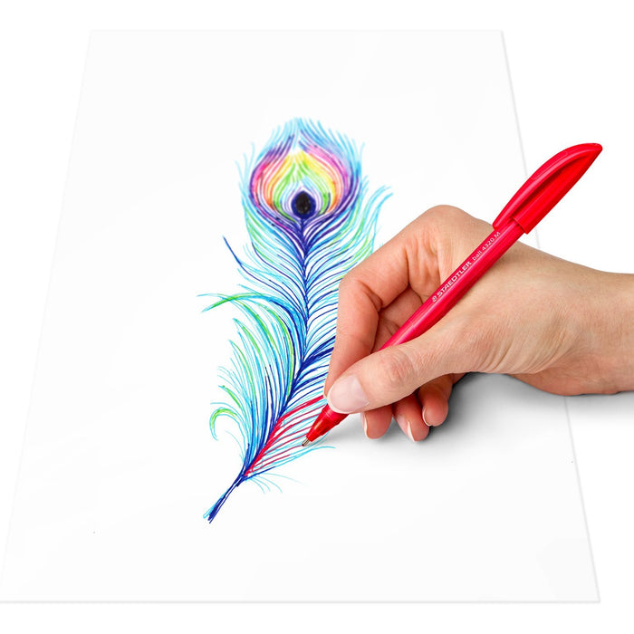 EAN 4007817101025 - Staedtler ball 4320 M Colores surtidos Bolígrafo de punta retráctil con pulsador 50 pieza(s) imagen 4