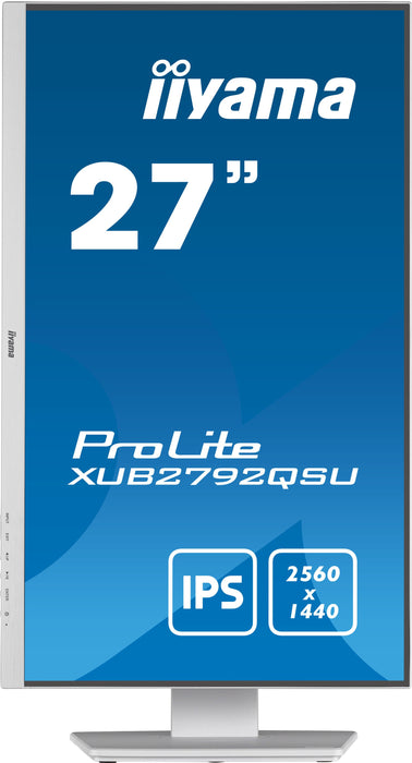 EAN 4948570121687 - iiyama ProLite XUB2792QSU-W5 pantalla para PC 68,6 cm (27") 2560 x 1440 Pixeles Wide Quad HD LED Blanco imagen 2