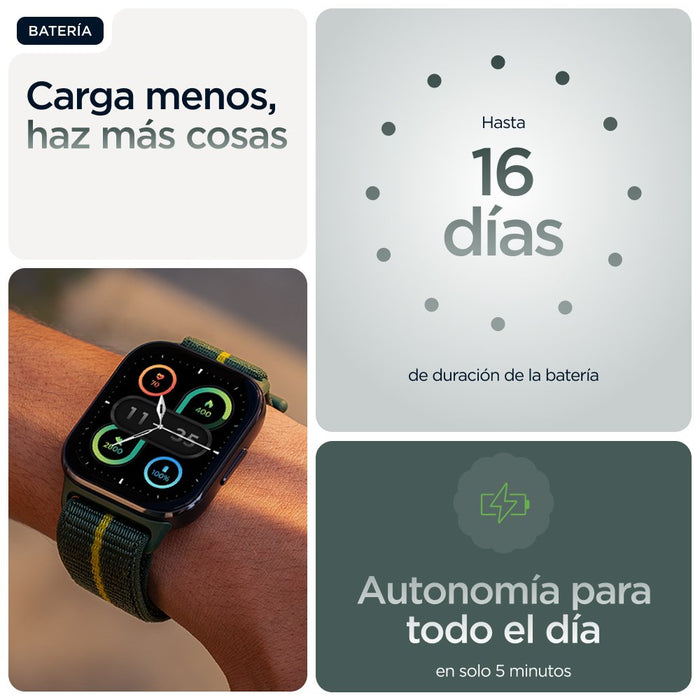 EAN 0840023294563 - Motorola moto watch fit 4,83 cm (1.9") OLED 44.5 mm Digital Pantalla táctil Verde, Gris GPS (satélite) imagen 11
