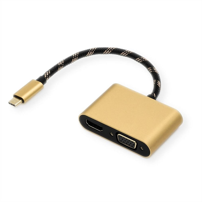 EAN 7630049614680 - ROLINE 12.03.3165 Adaptador gráfico USB Negro, Oro imagen 1