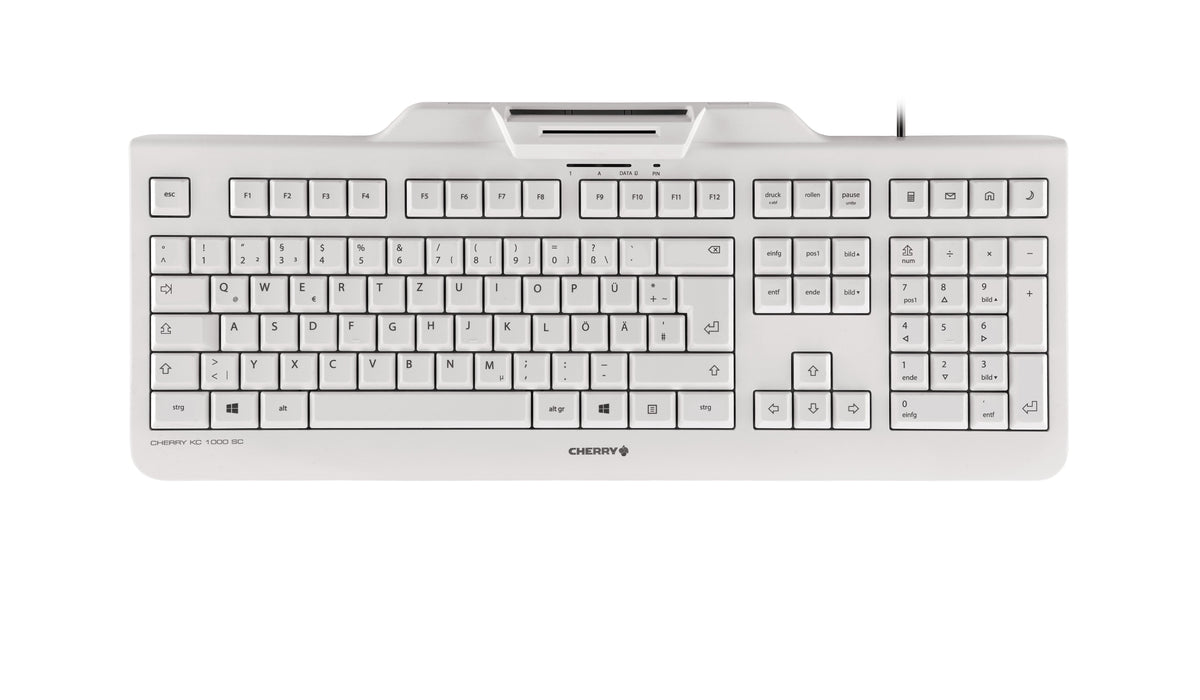EAN 4025112083501 - CHERRY KC 1000 SC teclado Oficina USB QWERTY Inglés de EE. UU. Gris imagen 1