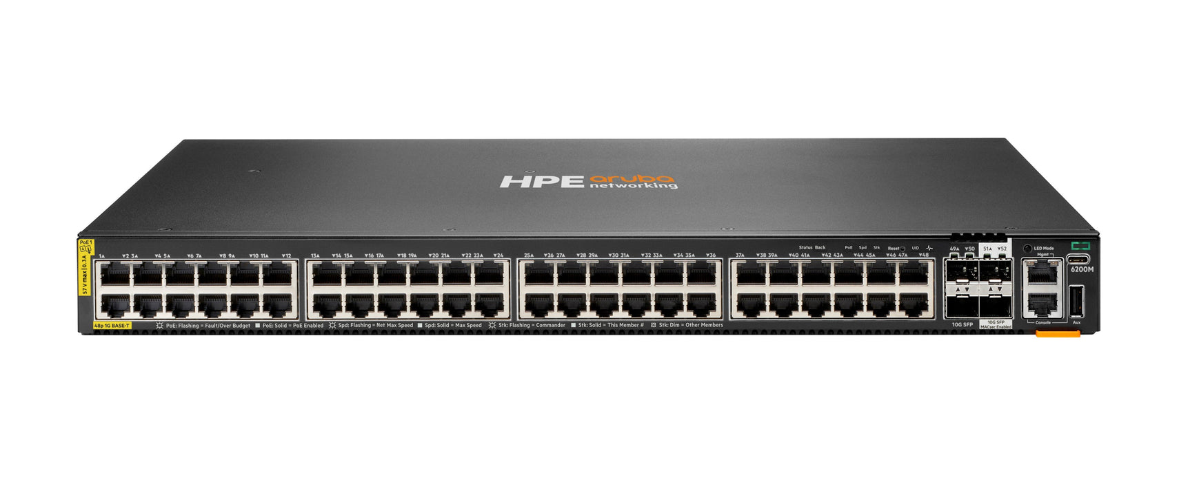 EAN 0190017535036 - HPE Aruba Networking CX 6200M 48G Class4 PoE 4SFP+ Switch imagen 1