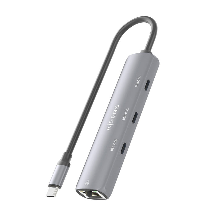 EAN 8435739904039 - AISENS ASUC-4P041-GR base para portátil y replicador de puertos Alámbrico USB 3.2 Gen 1 (3.1 Gen 1) Type- imagen 5