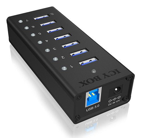 EAN 4250078160182 - ICY BOX IB-AC618 USB 3.2 Gen 1 (3.1 Gen 1) Type-B 5000 Mbit/s Negro imagen 1
