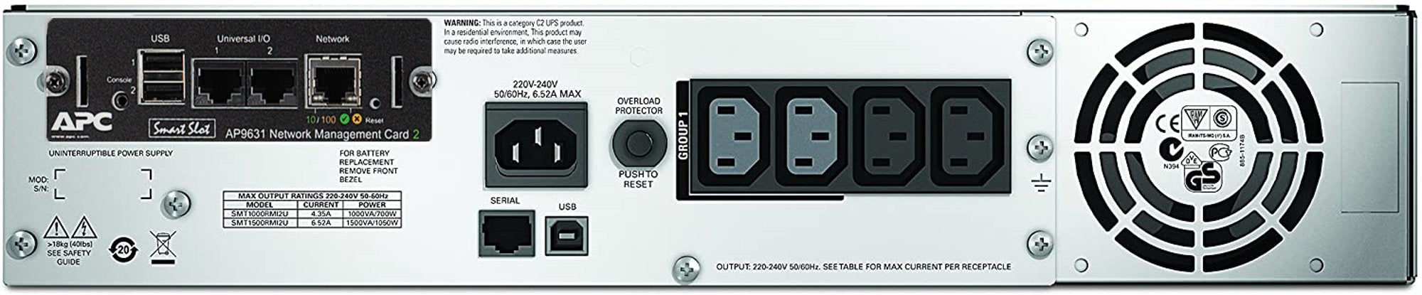 EAN 0731304327684 - APC Smart-UPS 1500VA sistema de alimentación ininterrumpida (UPS) Línea interactiva 1,5 kVA 1000 W 4 sali imagen 2