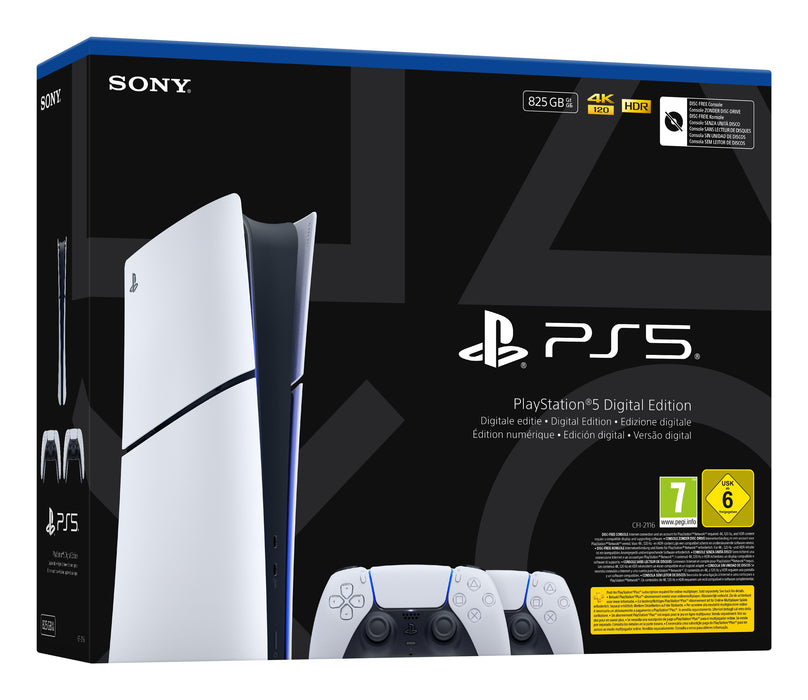EAN 711719022633 - Sony Playstation 5 Slim Digital 825 GB Wifi Negro, Blanco imagen 3