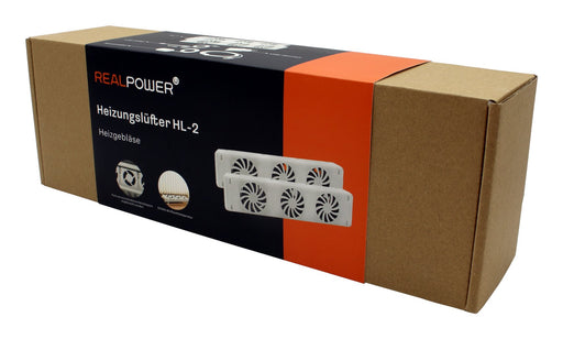 EAN 4040895012821 - RealPower HL-2 Interior Blanco Ventilador eléctrico imagen 2