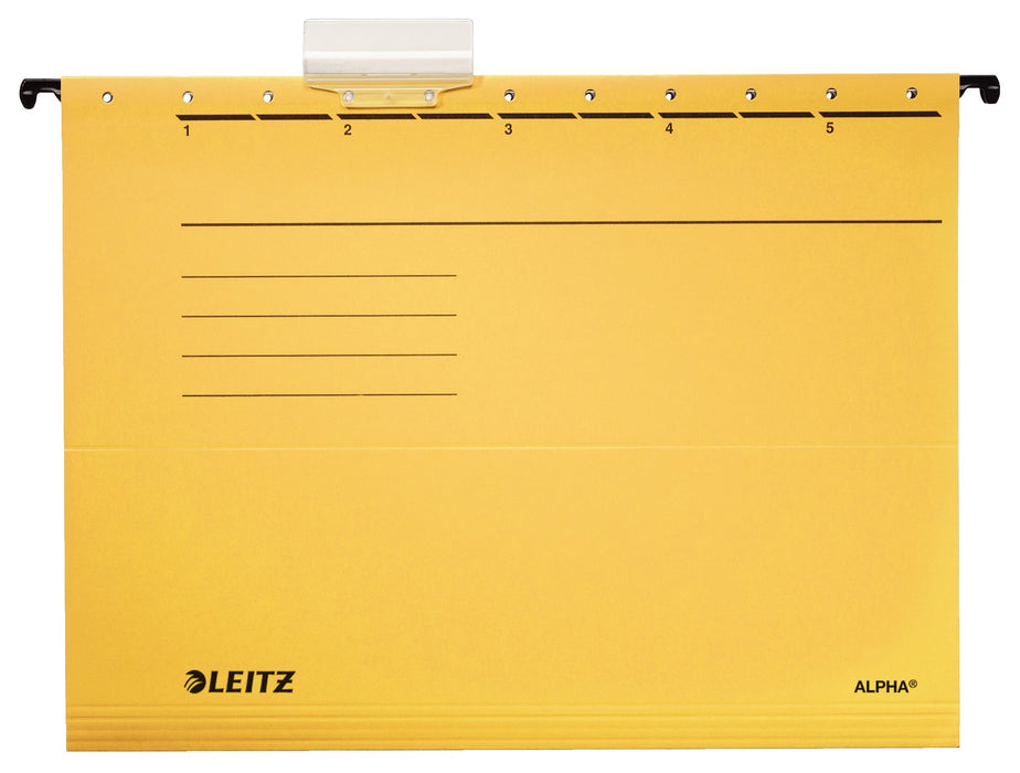 EAN 4002432332212 - Leitz Alpha archivador colgante Cartón A4 Amarillo imagen 1