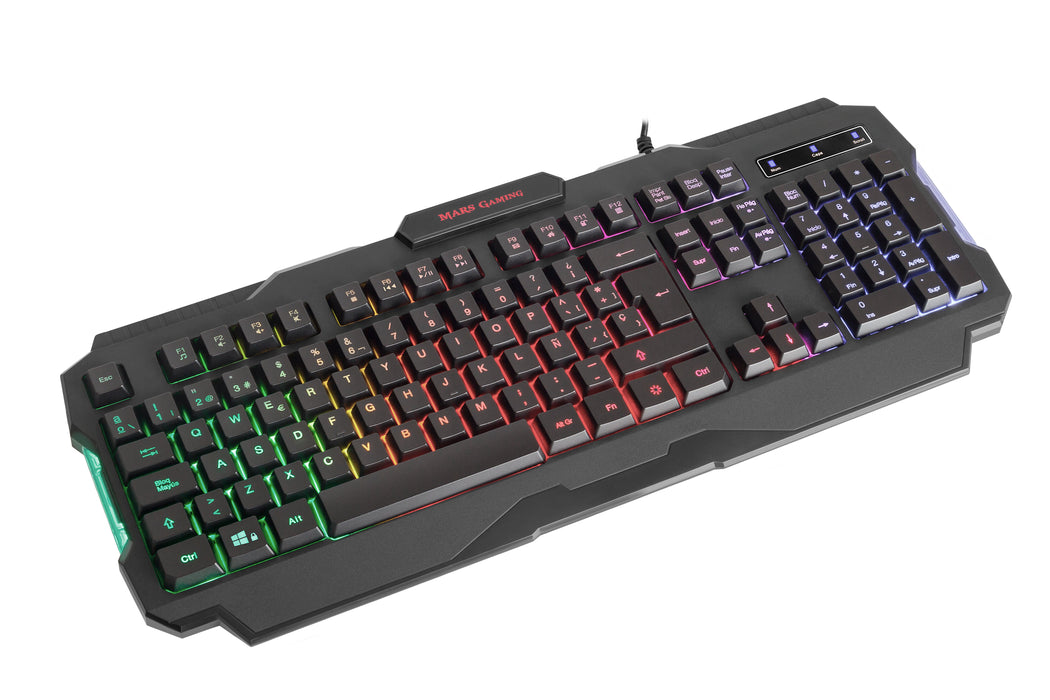 EAN 4710562759136 - Mars Gaming MCPRGB2FR teclado Ratón incluido Juego USB AZERTY Francés Negro imagen 5